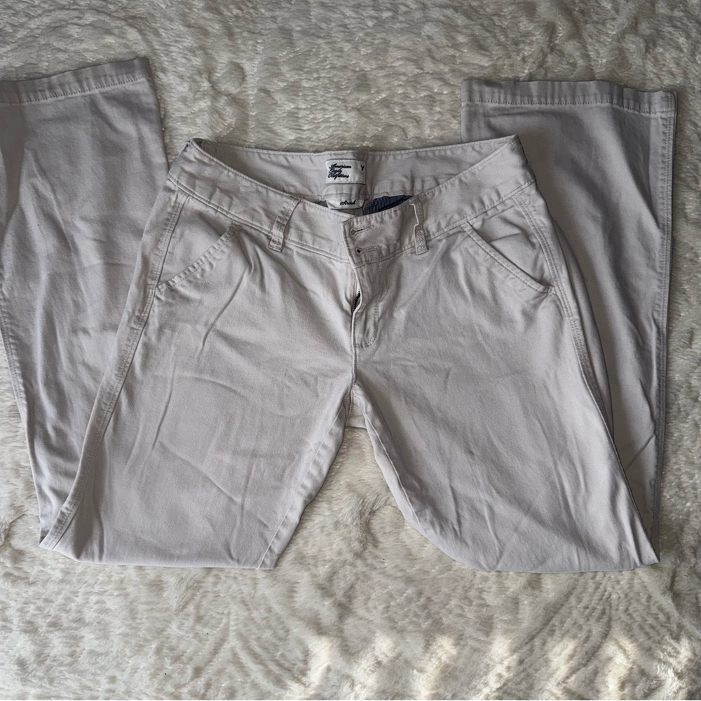 Y2K Women's American Eagle Khaki flare pants 8 regular